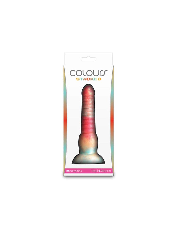 Colours - Stacked - 6" Dildo - Red/Gold