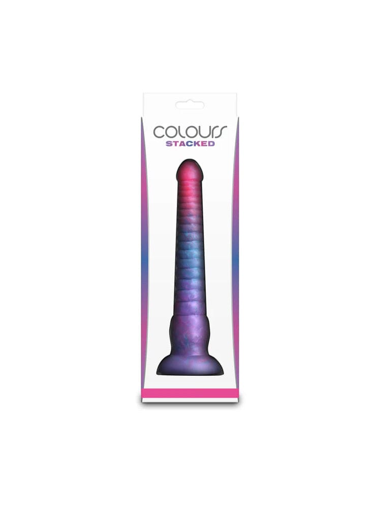 Colours - Stacked - 9" Dildo - Pink/Blue