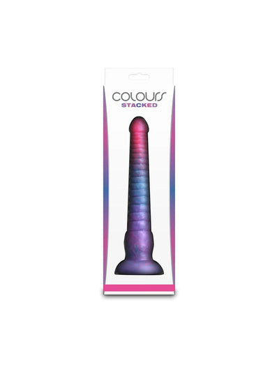 Colours - Stacked - 9" Dildo - Pink/Blue