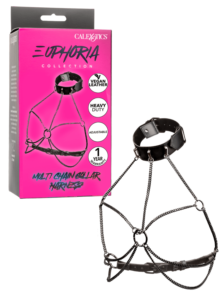 Euphoria Bondage Multi Chain Collar Harness