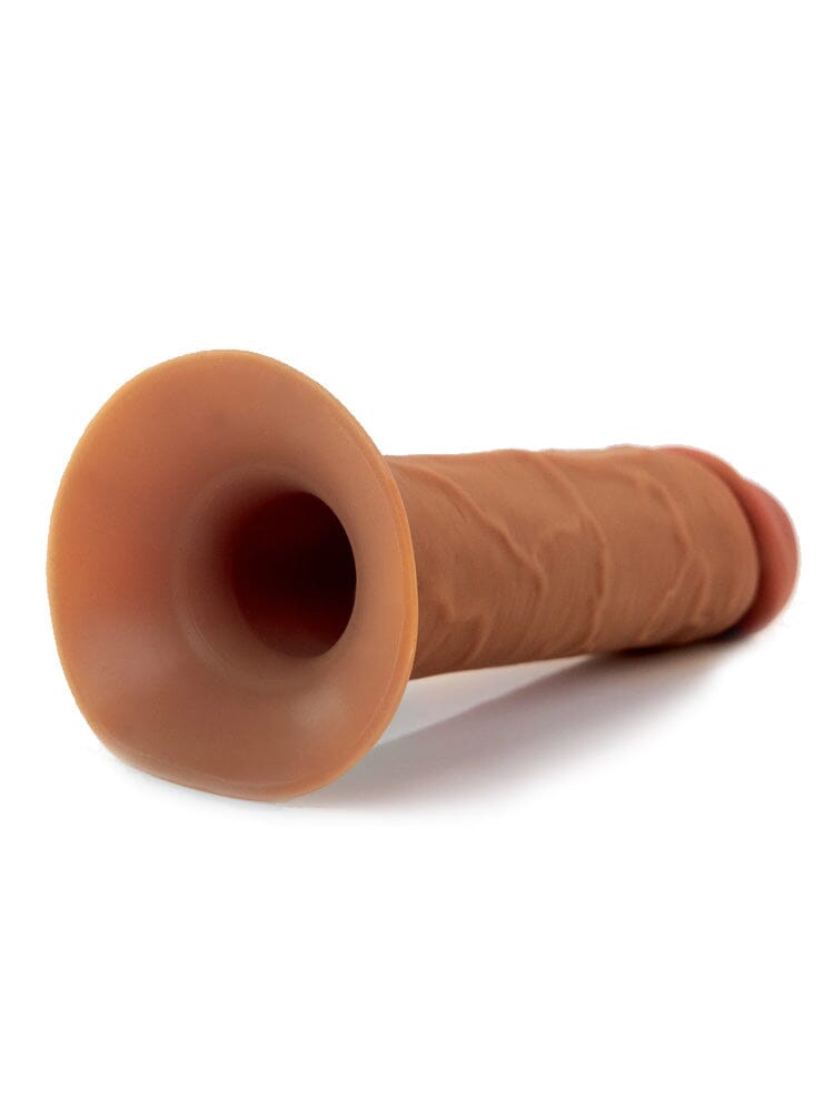 Fantasy X-tensions Elite 9" Silicone Hollow Dual Density Strap-on - Brown