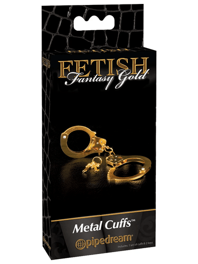 Fetish Fantasy Gold Metal BDSM Handcuffs