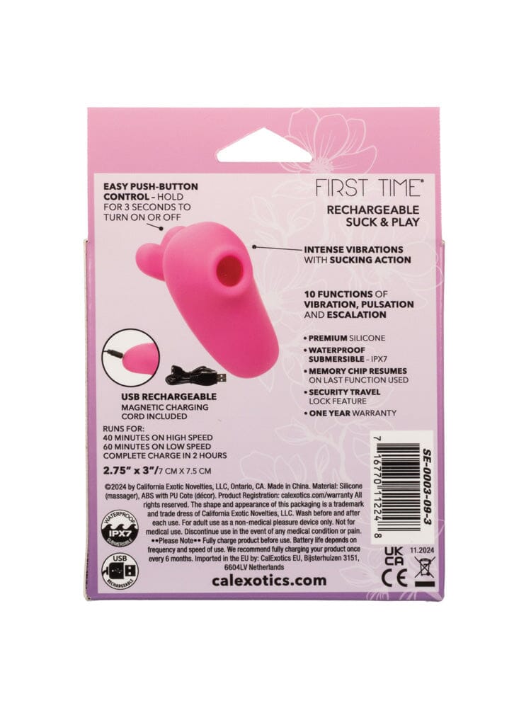 First Time Rechargeable Suck & Play