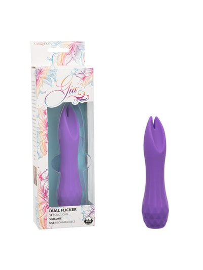 Gia Dual Flicker Silicone Rechargeable Clitoral Stimulator