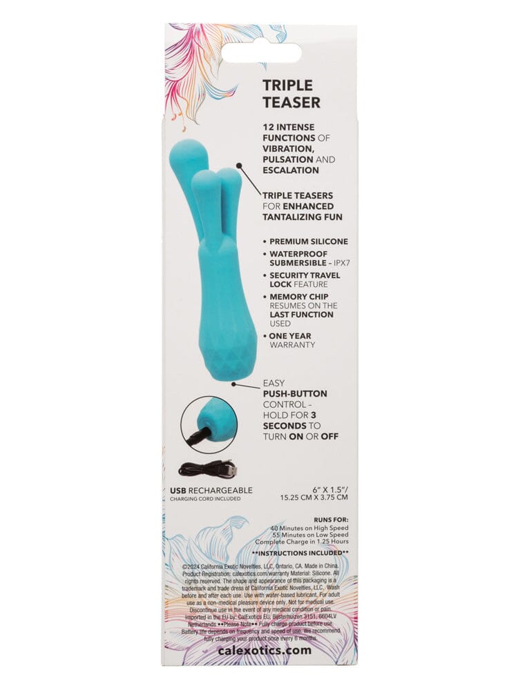 Gia Triple Teaser Silicone Rechargeable Clitoral Stimulator