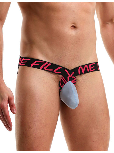 Ice Silk Sexy Men's Thong - Grey S/M