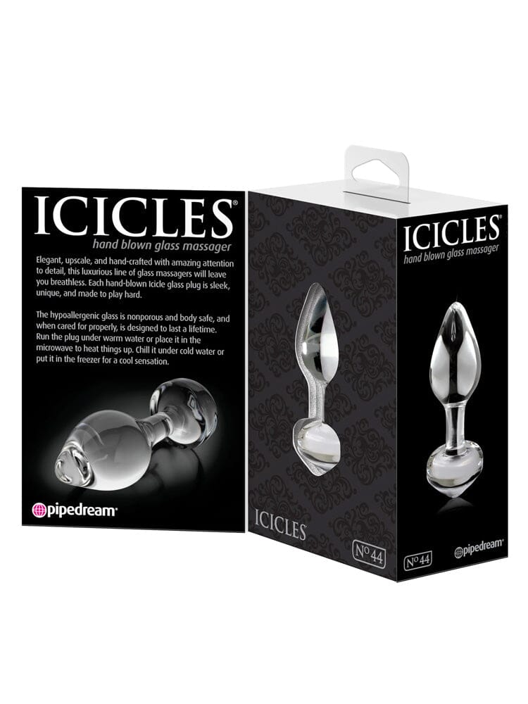 Icicles No. 44 Hand Blown Glass Butt Plug