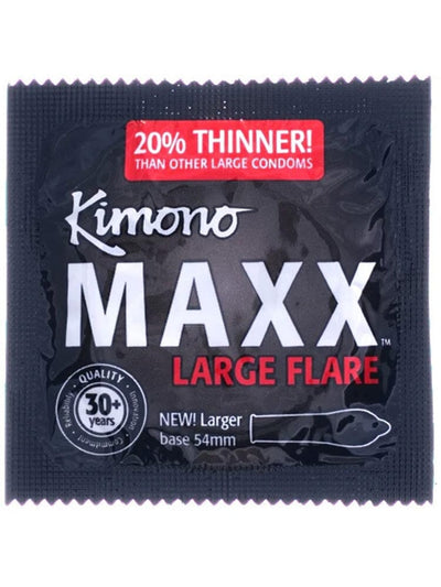 Kimono Thin Maxx Large Flare Latex Condoms