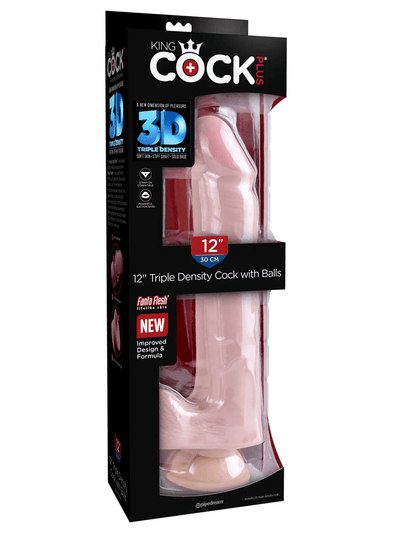 King Cock Plus Triple Density Cock Dildo
