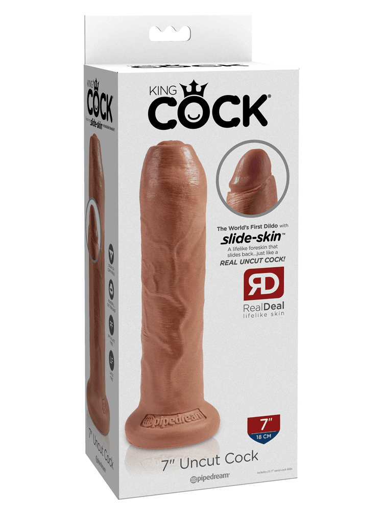 King Cock Uncut Realistic Dildo
