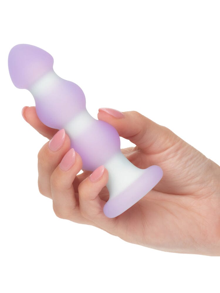 Lavender Haze Beaded Silicone Rechargeable Anal Probe