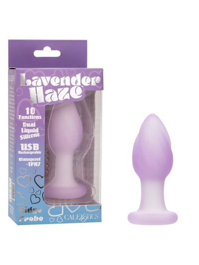 Lavender Haze Ridge Silicone Rechargeable Anal Probe