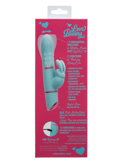 Love Bunny Waterproof Silicone Rotating Rabbit Vibrator