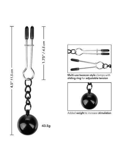 Nipple Grips Weighted Tweezer Nipple Clamps