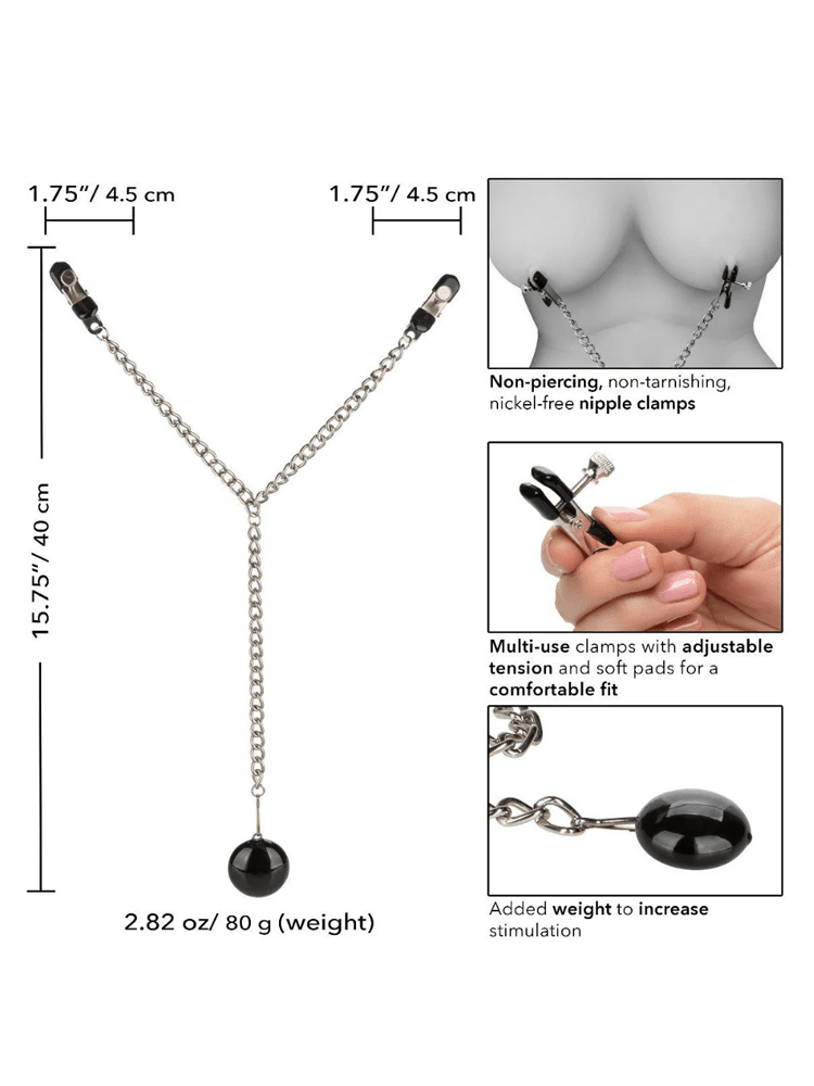 Nipple Play Weighted Disc Nipple Clamps