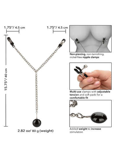 Nipple Play Weighted Disc Nipple Clamps