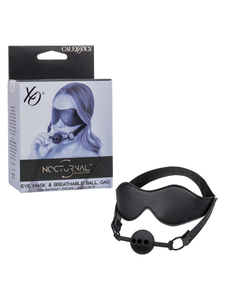 Nocturnal Collection Eye Mask & Breathable Ball Gag