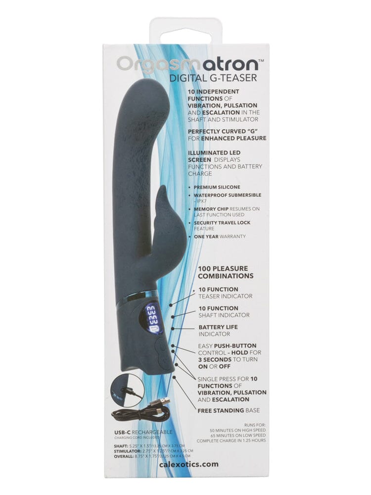 Orgasmatron Silicone Digital G-Teaser G-Spot Rabbit Vibrator