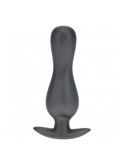 OUCH! Curvy Metallic Gun Metal Silicone Anal Plug Anal Toys Shots America