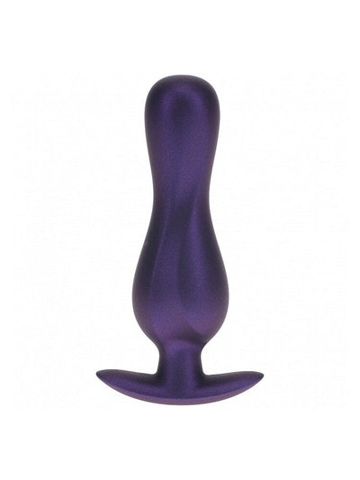 OUCH! Curvy Metallic Purple Silicone Anal Plug Anal Toys Shots America