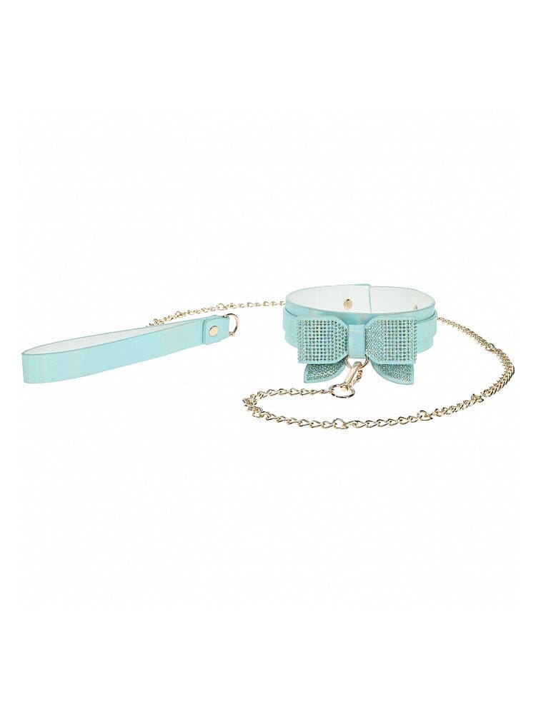 Ouch! International Paris Collection Blue Bow Collar Set