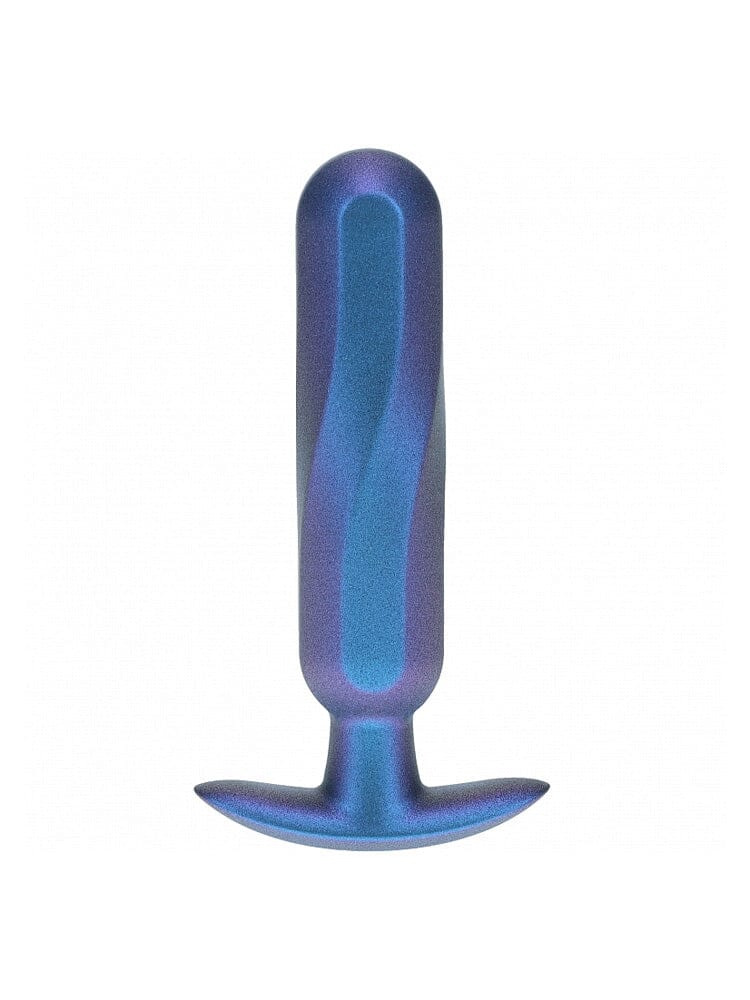 OUCH! Oblong Metallic Blue Silicone Anal Plug Anal Toys Shots America