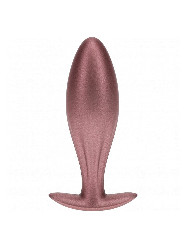 OUCH! Oval Metallic Rose Gold Silicone Anal Plug Anal Toys Shots America