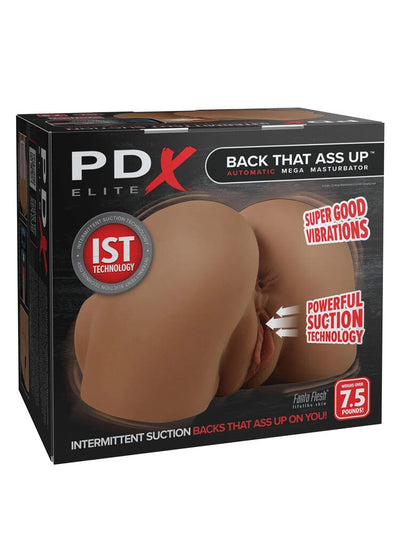 PDX Elite Back That Ass Up Automatic Mega Masturbator - Brown