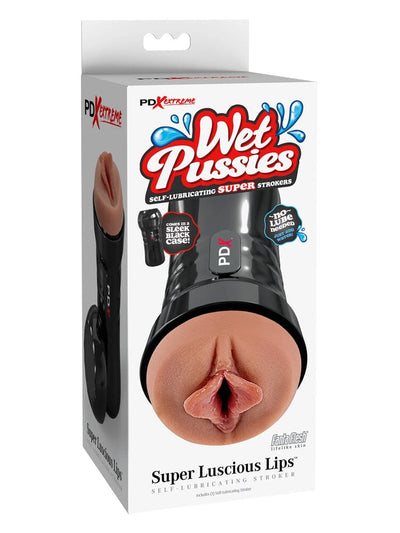 Wet Pussies Super Luscious Lips Self-Lubricating Stroker Dark