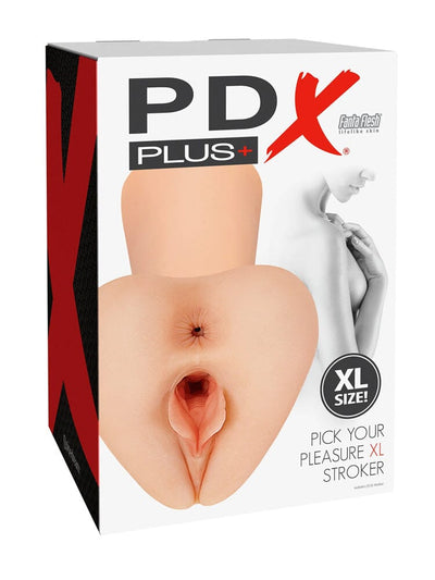 Pick Your Pleasure XL Dual Entry Realistic Pocket Pussy Light