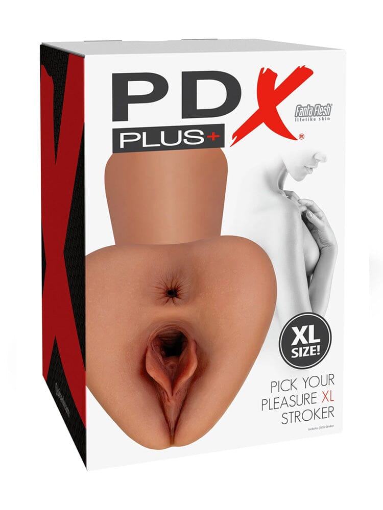 Pick Your Pleasure XL Dual Entry Realistic Pocket Pussy Dark