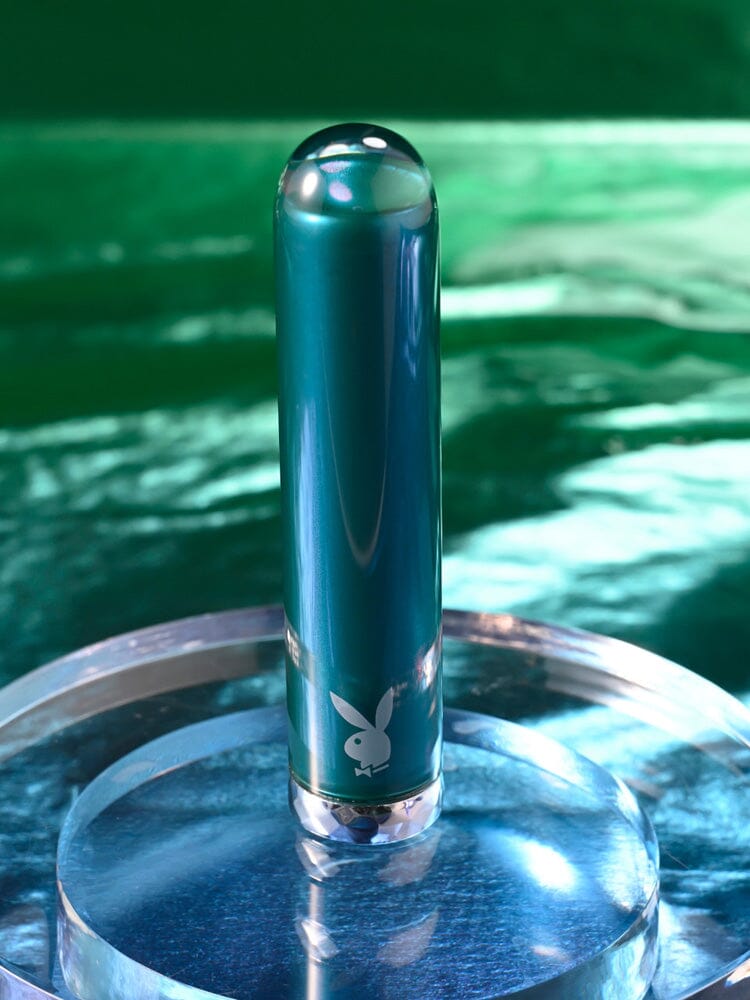 Playboy Pleasure Emerald Smooth Glass Bullet Vibrator