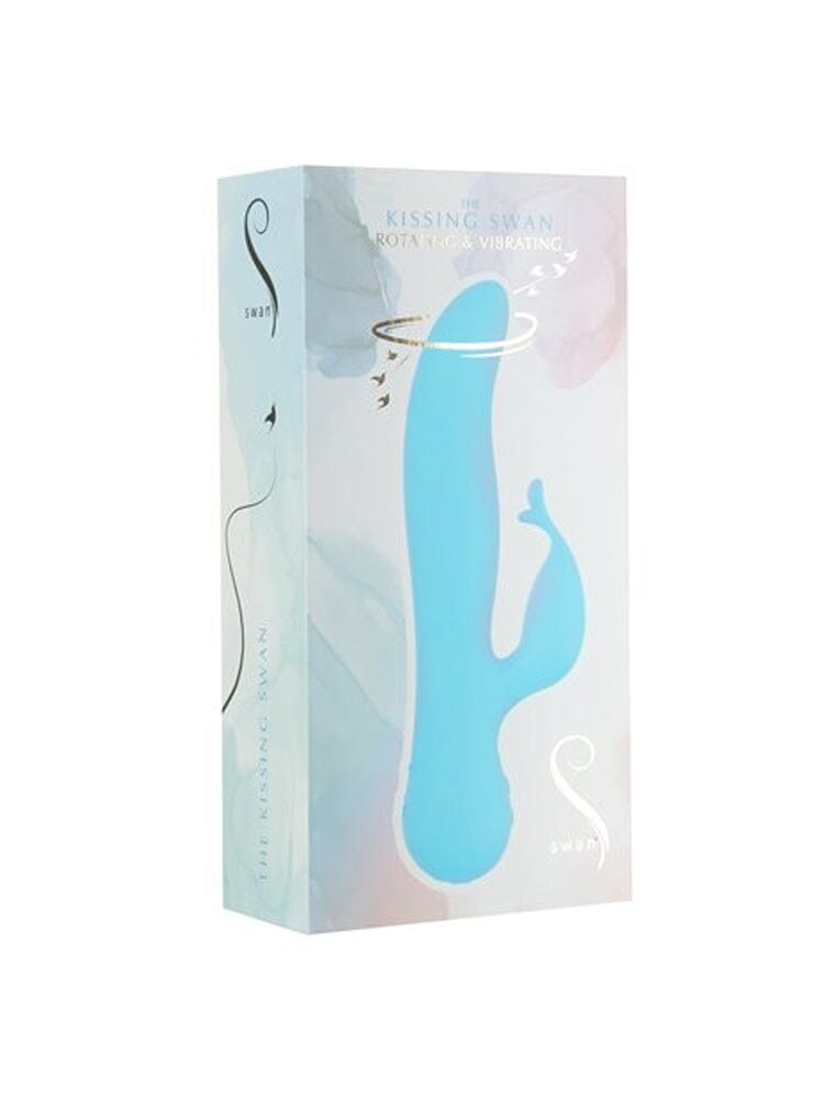 Rotating & Vibrating Kissing Swan Teal