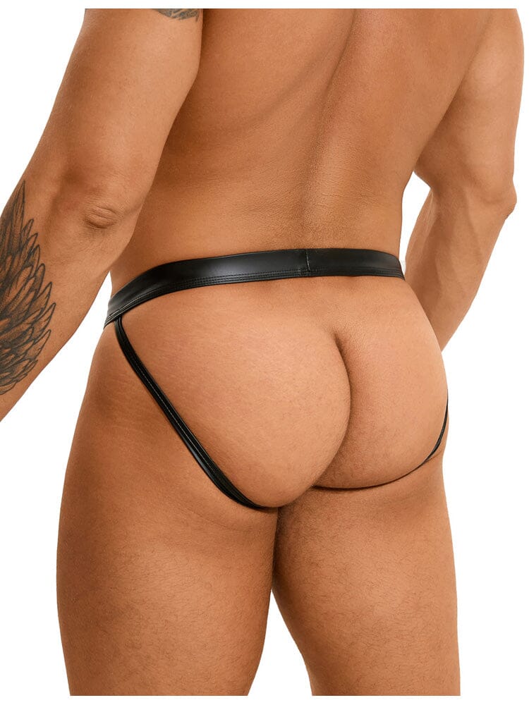 Sexy Leather Underwear for Men - Black M/L