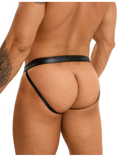 Sexy Leather Underwear for Men - Black M/L