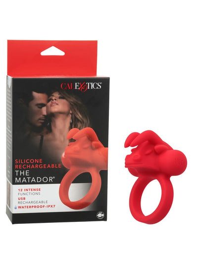 Silicone Rechargeable The Matador Red Erection Enhancer