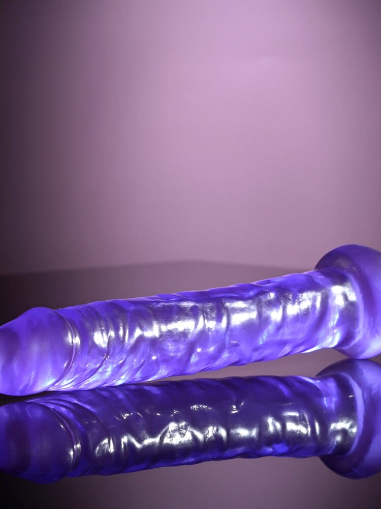 Slimplicity Semi-Realistic Slim Jelly Dong Dildos Selopa Purple