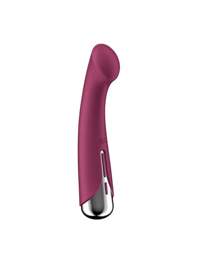 Spinning G-Spot 1 Red Silicone Rotating Classic Vibrator