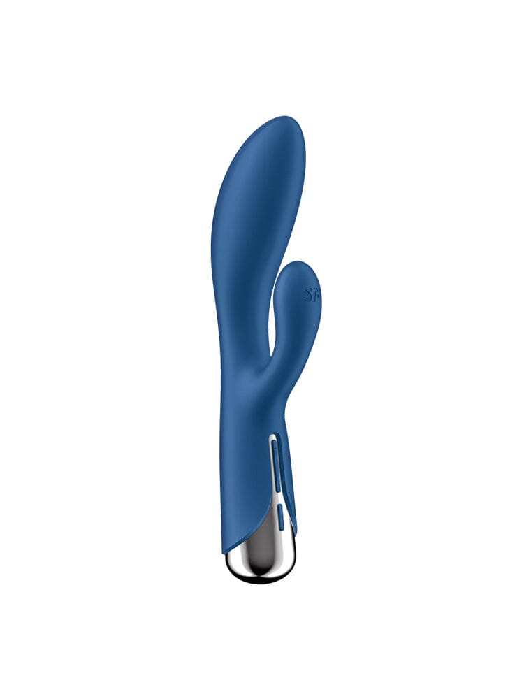 Spinning Rabbit 1 Blue Silicone Rotating G-Spot Vibrator