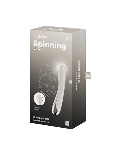 Spinning Vibe 1 Beige Silicone Rotating G-Spot Vibrator