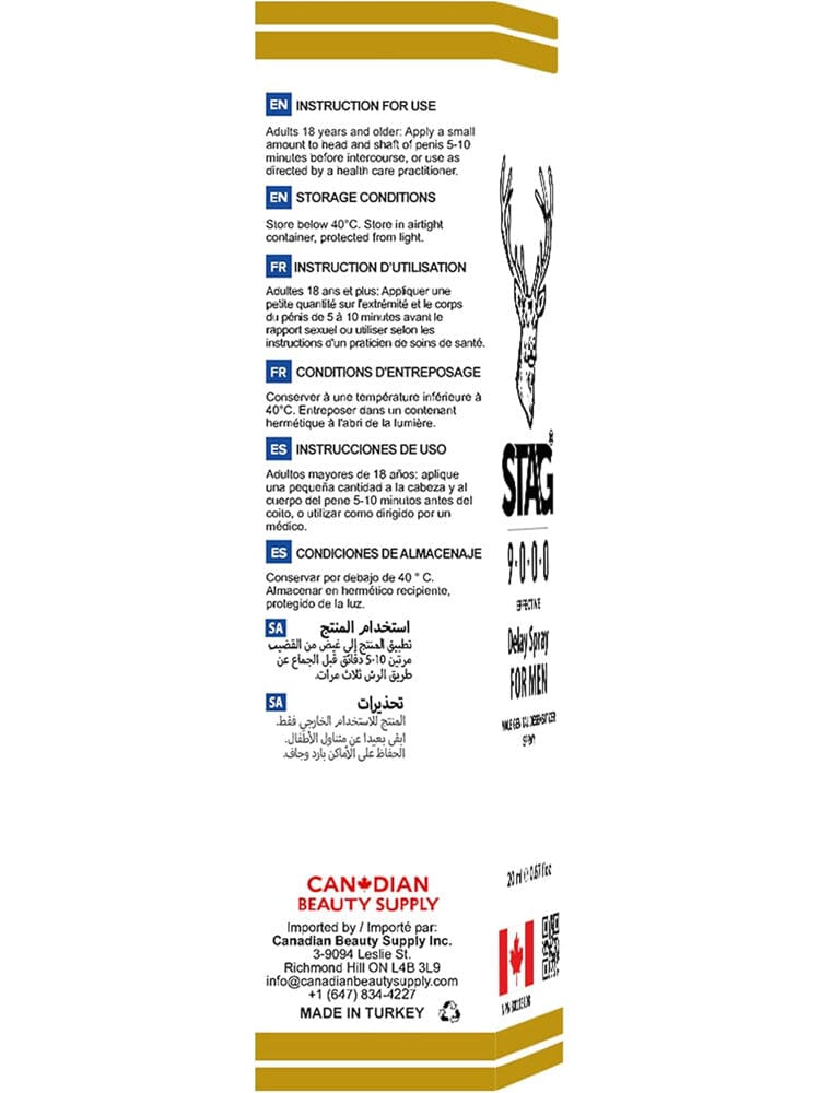 Stag 9000 Male Delay Spray 20ML