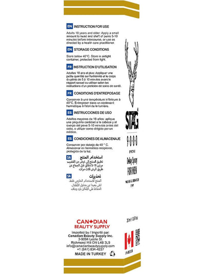 Stag 9000 Male Delay Spray 20ML