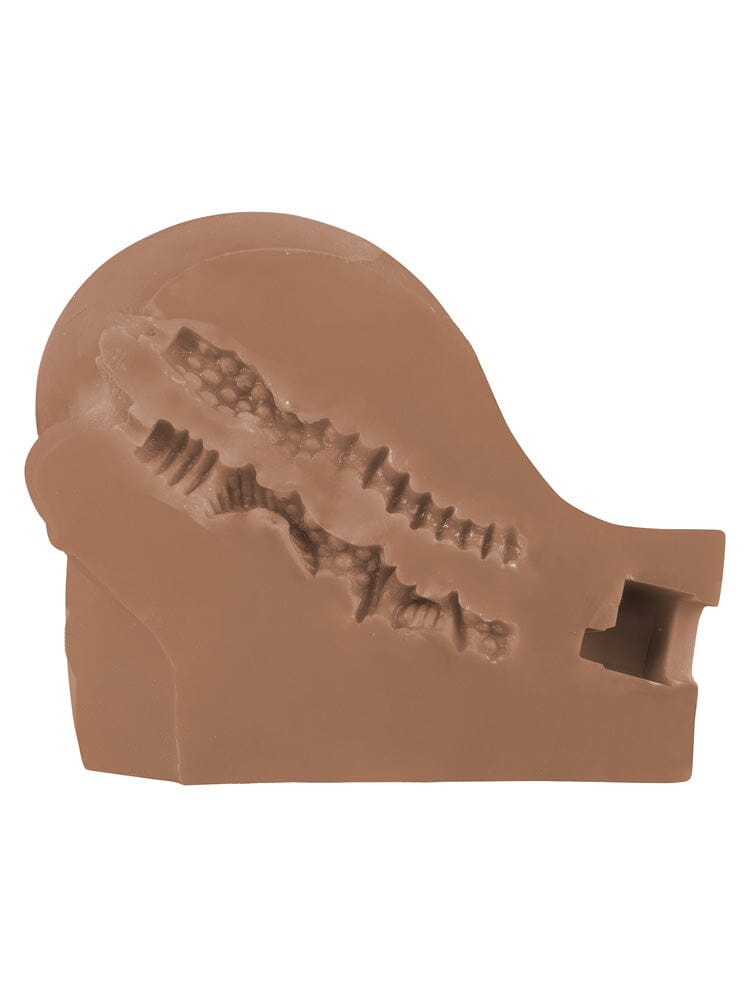 Stroke It Vibrating Twerking BBL - Brown