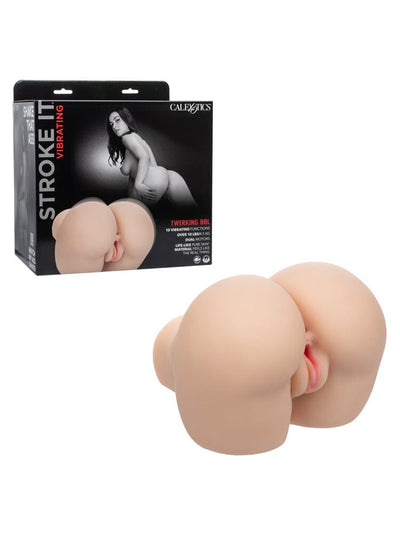 Stroke It Vibrating Twerking BBL - Ivory
