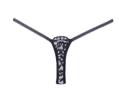 Sunset Lace Thong - Black O/S