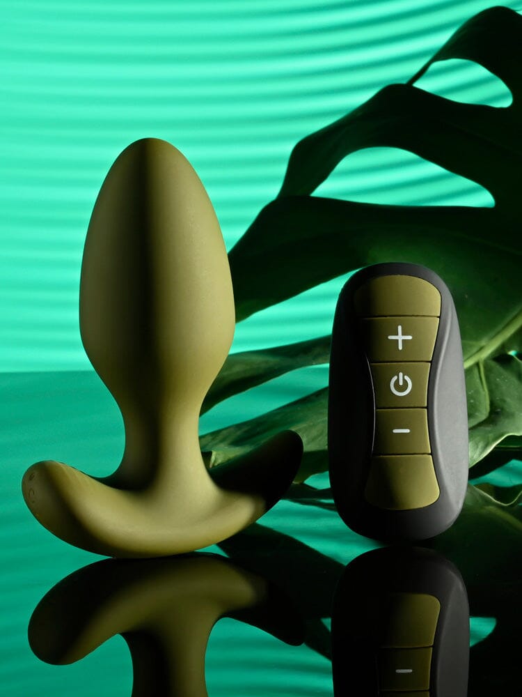 The Colonel Green Rechargeable Remote Silicone Butt Plug