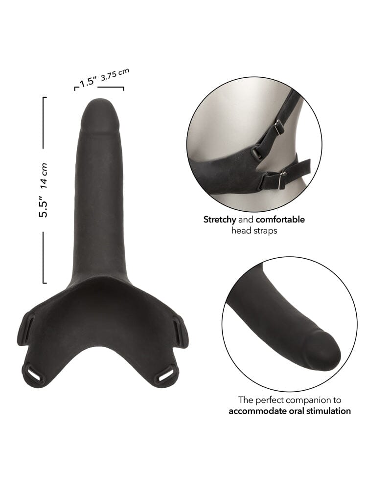 The Original” Accommodator Black Silicone Dong