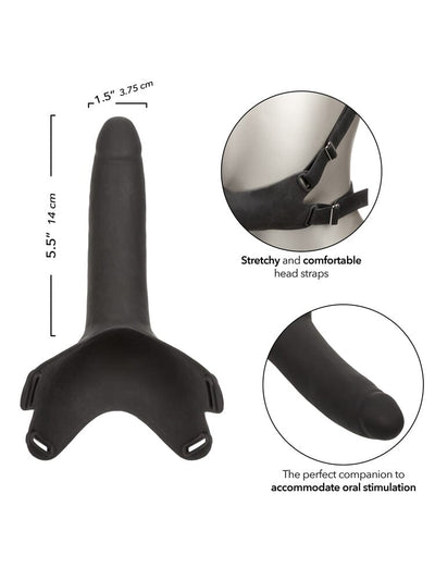 “The Original” Accommodator Black Silicone Dong