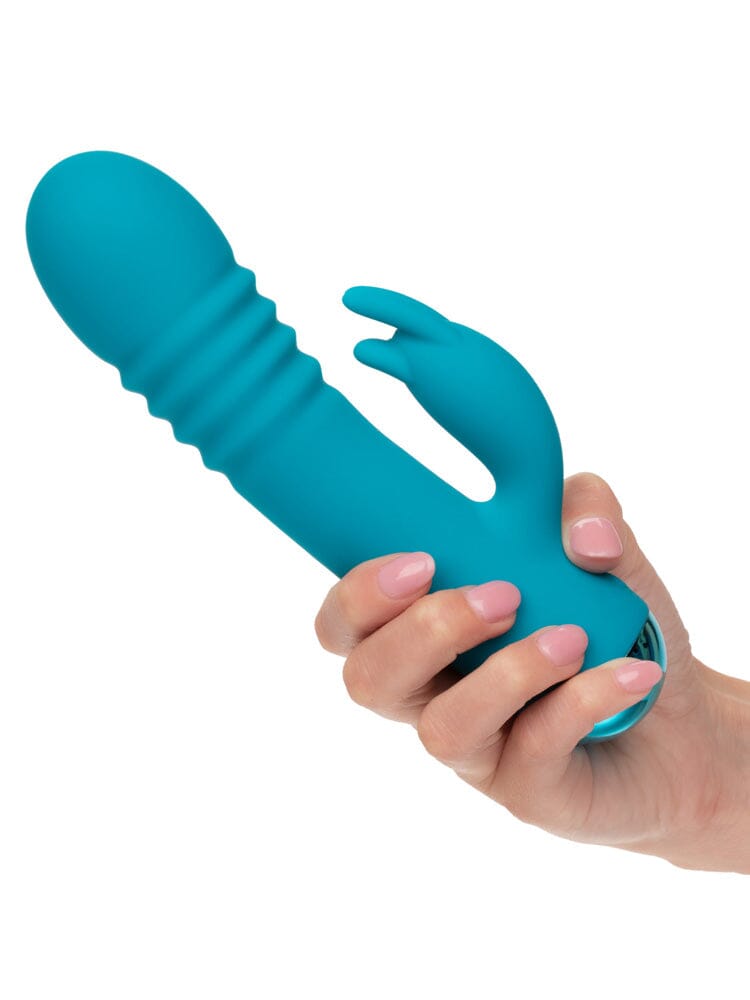 Thicc Chubby Thrusting Tickler Silicone Rabbit Vibrator