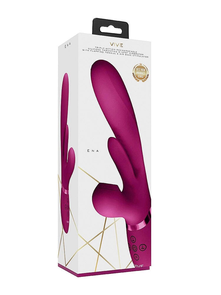 VIVE Thrusting G-Spot Flapper Air Wave Rabbit Vibrator